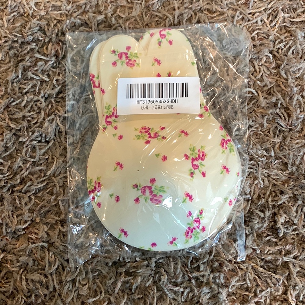 Flower Print adhesive bra size D